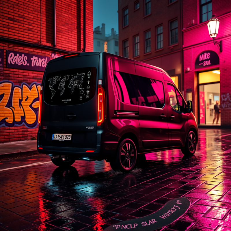 Urban Nighttime Van