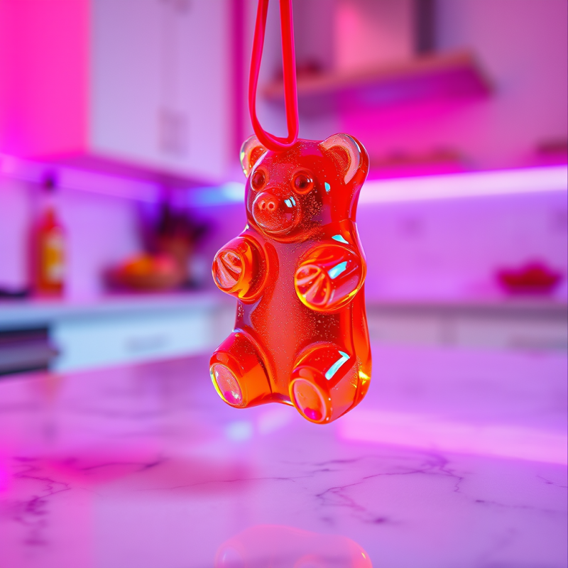 Glowing Bear Keychain