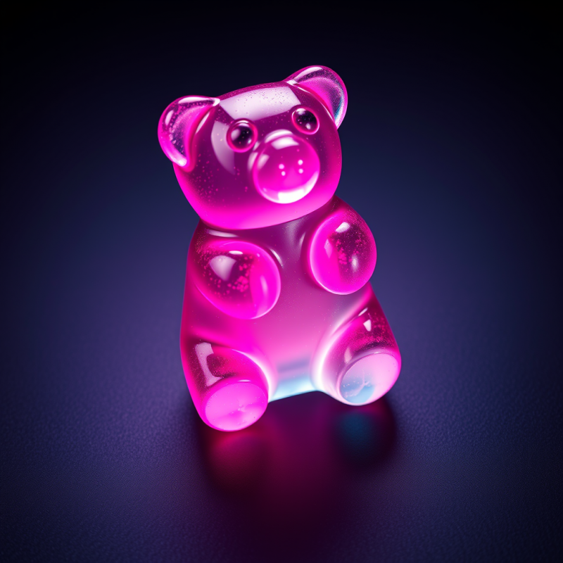 Glowing Pink Bear