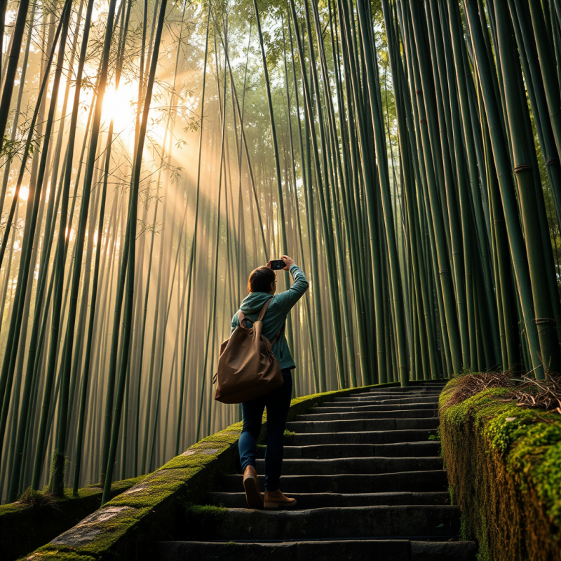 Bamboo Forest Stairs