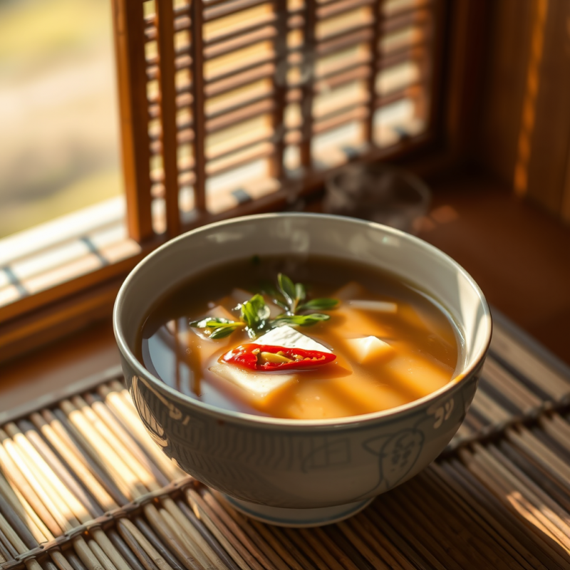 Japanese Tea Bowl with Matchsticks