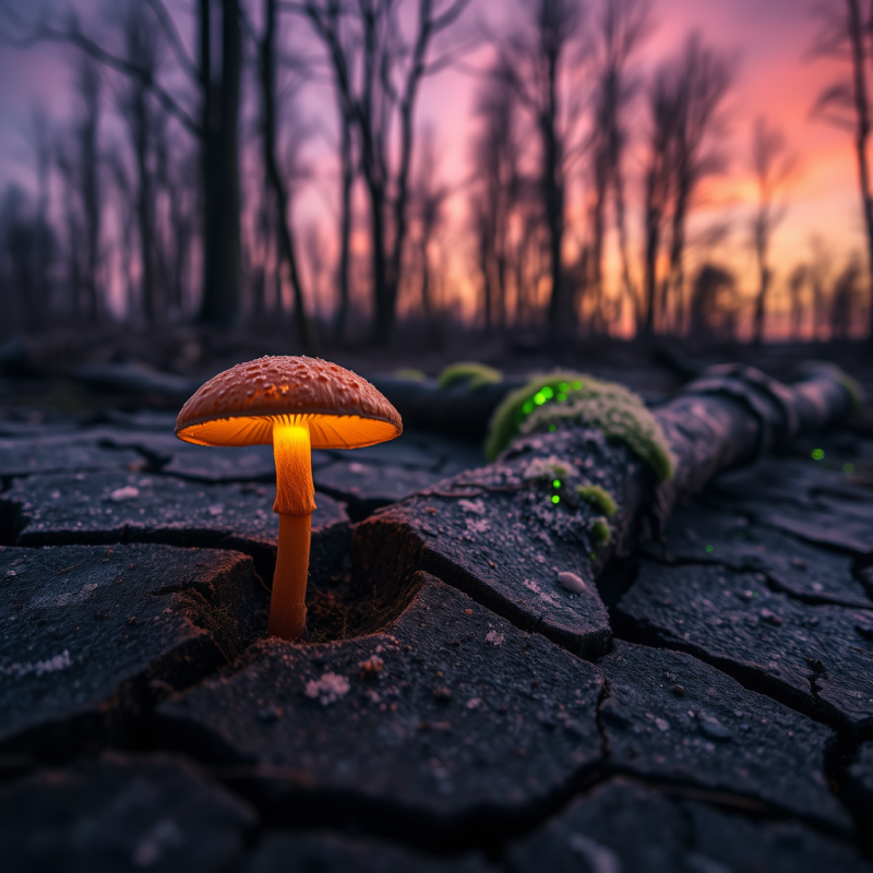 Mysterious Glow in the Forest