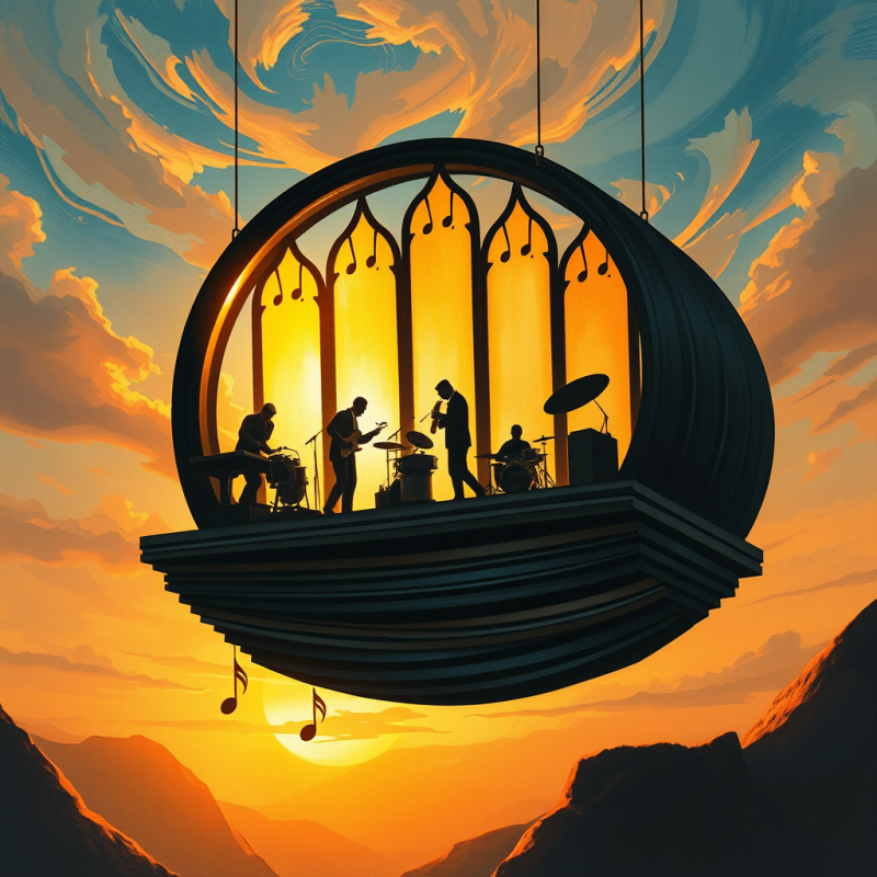 Band Performs in Floating Cathedral