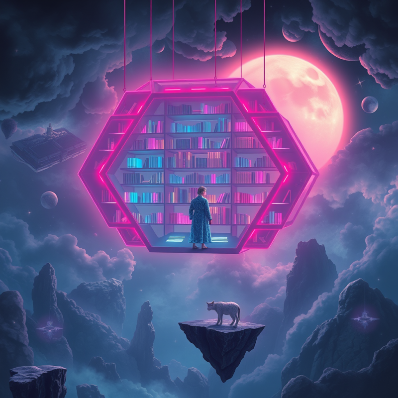 Enchanted Library in Space