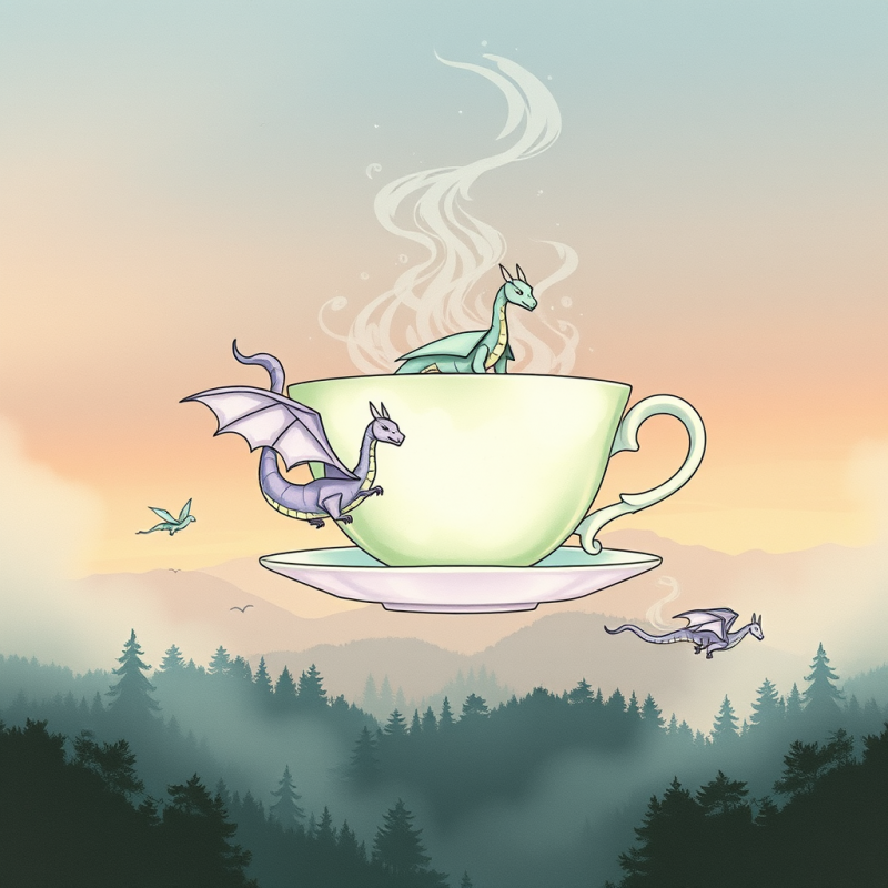 Fantasy Creatures in a Cup