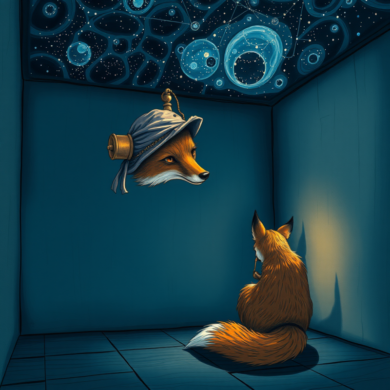 Enchanted Fox in a Cosmic Chamber