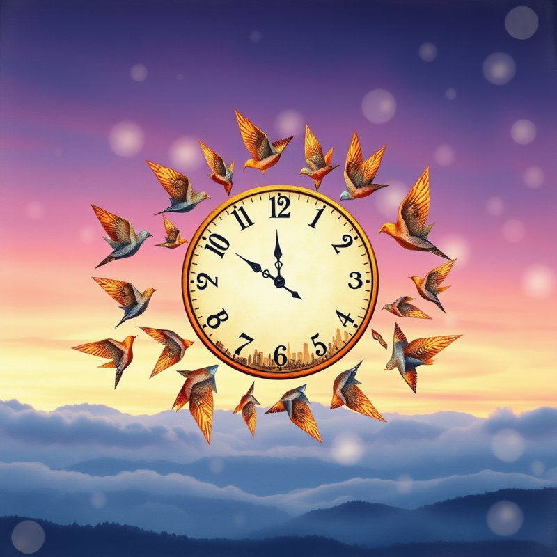 Timepiece with Avian Motif