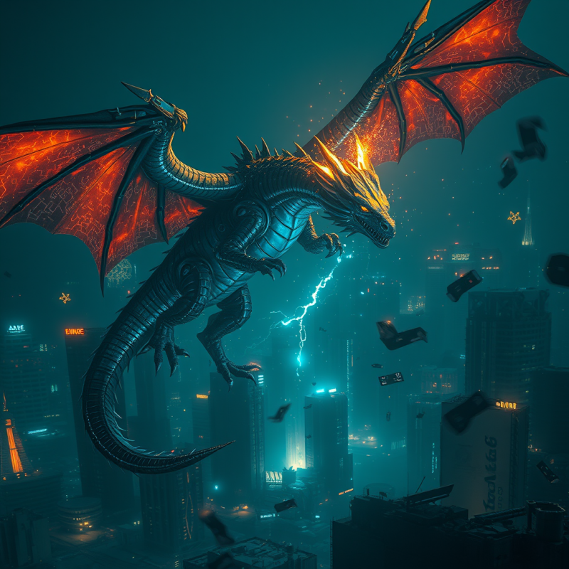 Cyber Dragon in Urban Chaos