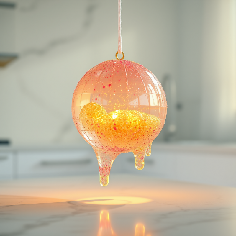 Glittering Golden Heart