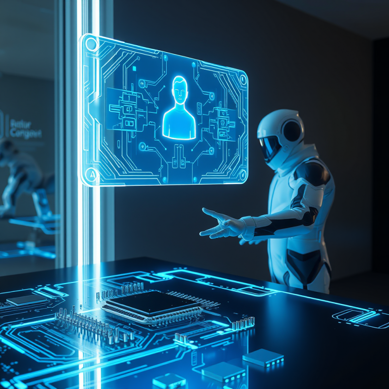 Robot Interacting with Holographic Interface