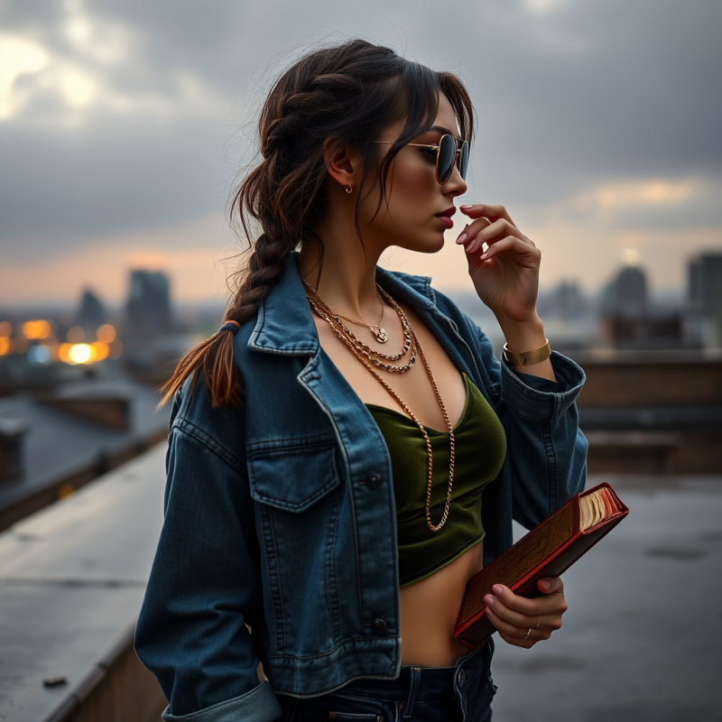 Cityscape with a Woman