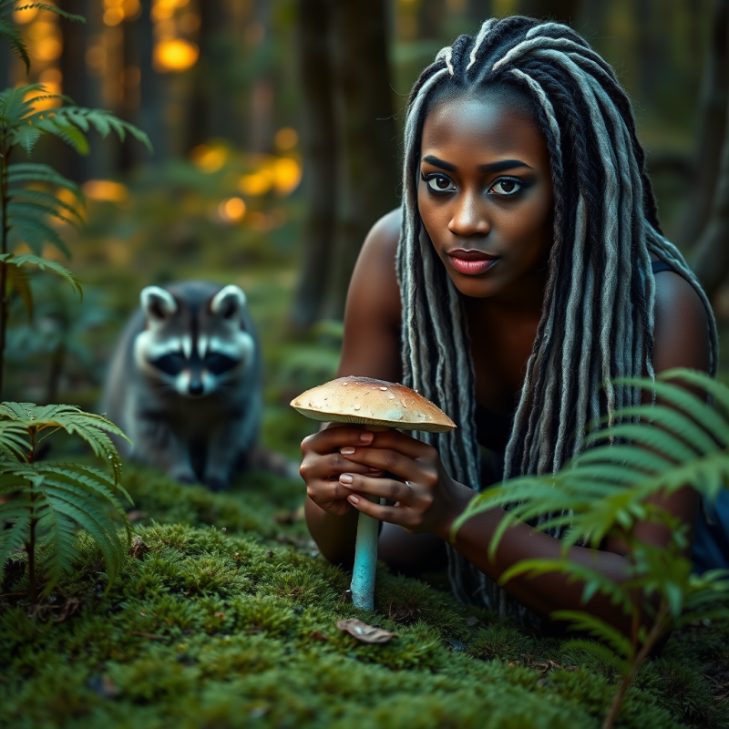 Forest Guardian and Raccoon