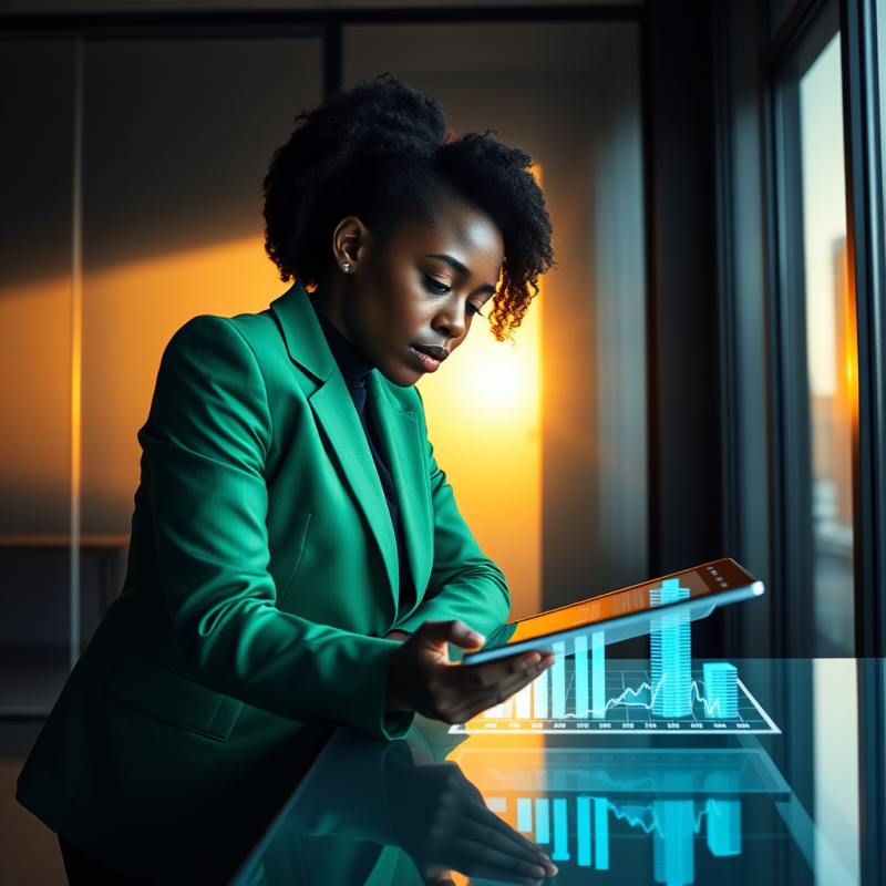 Businesswoman with Tablet