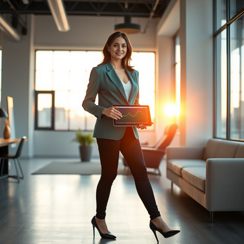 Businesswoman with Tablet