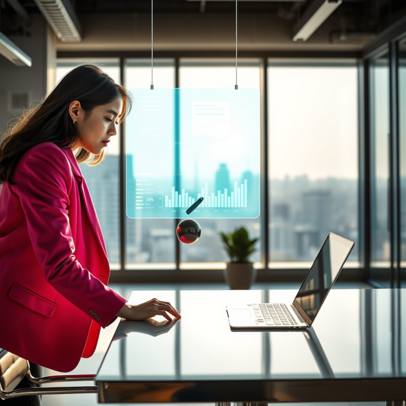 Businesswoman with Laptop