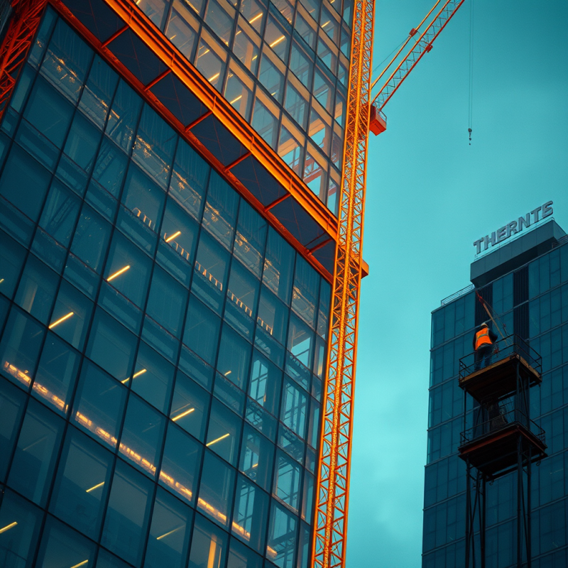 Construction Site at Twilight