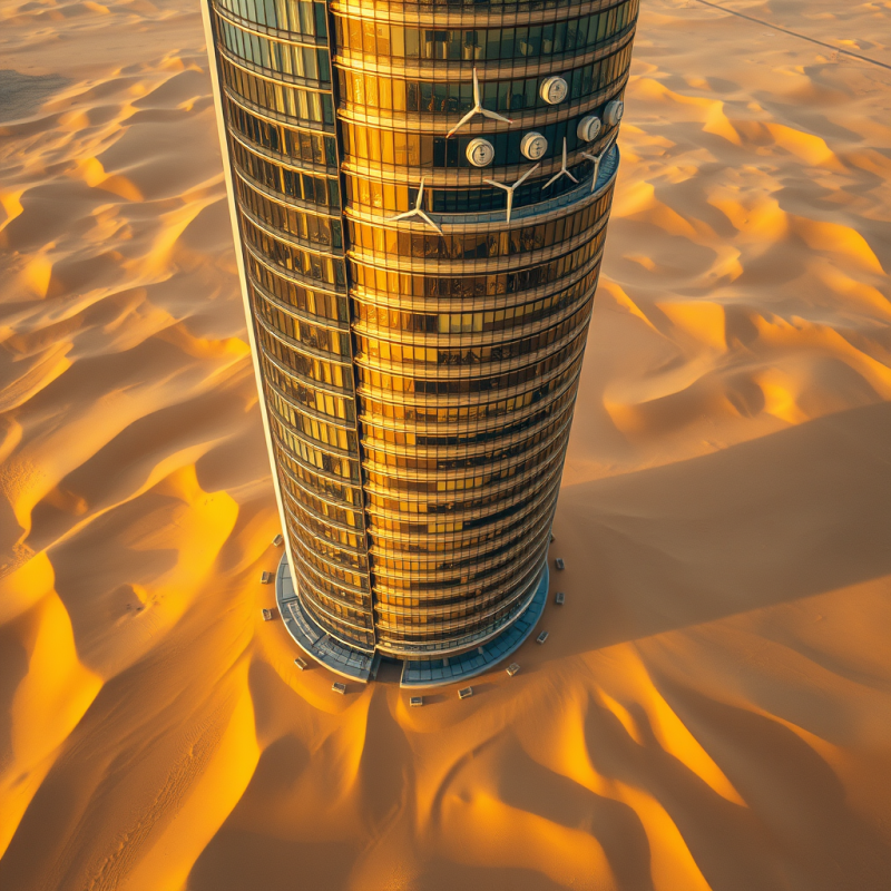 Aerial Drone Shot Of A Hyper-modern