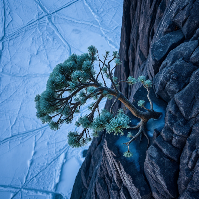 Aerial Drone Shot Of A Lone