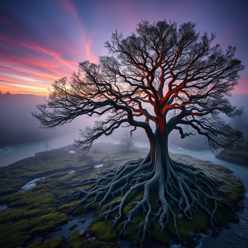 Aerial Drone Shot of a Solitary