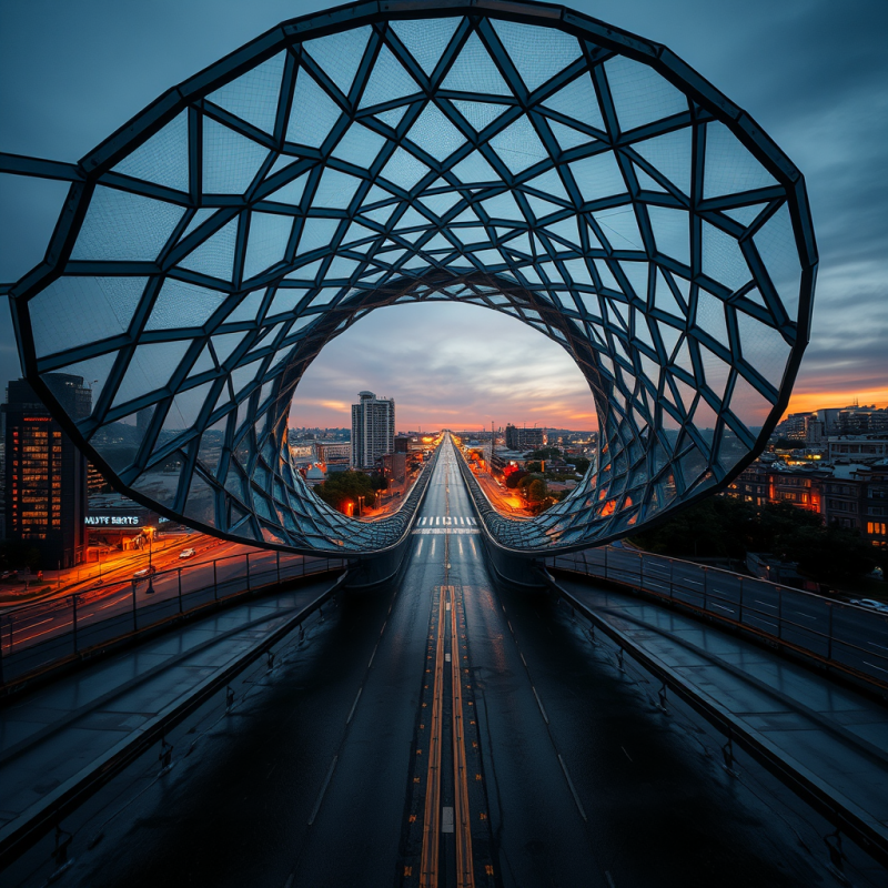 Aerial Drone Shot of a Spiraling