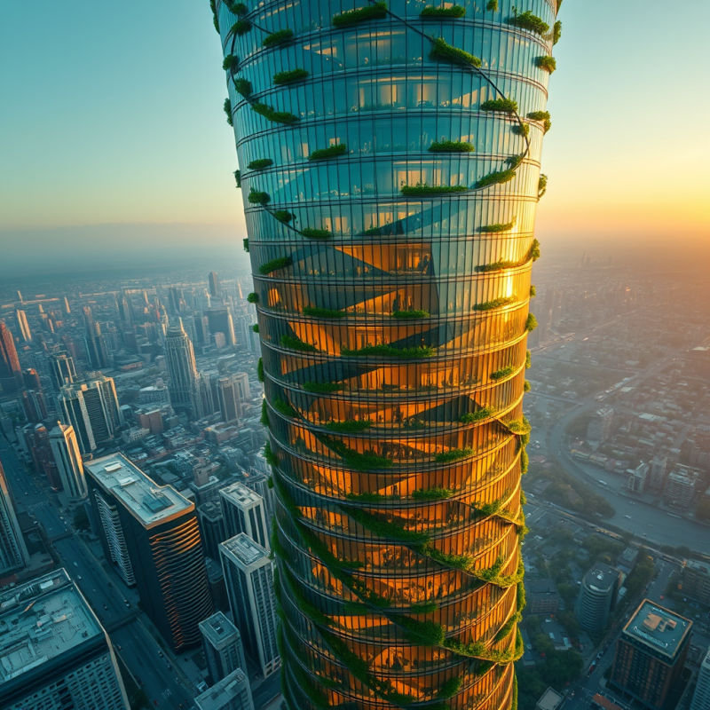 Aerial Drone View At Golden Hour Of A Spiraling