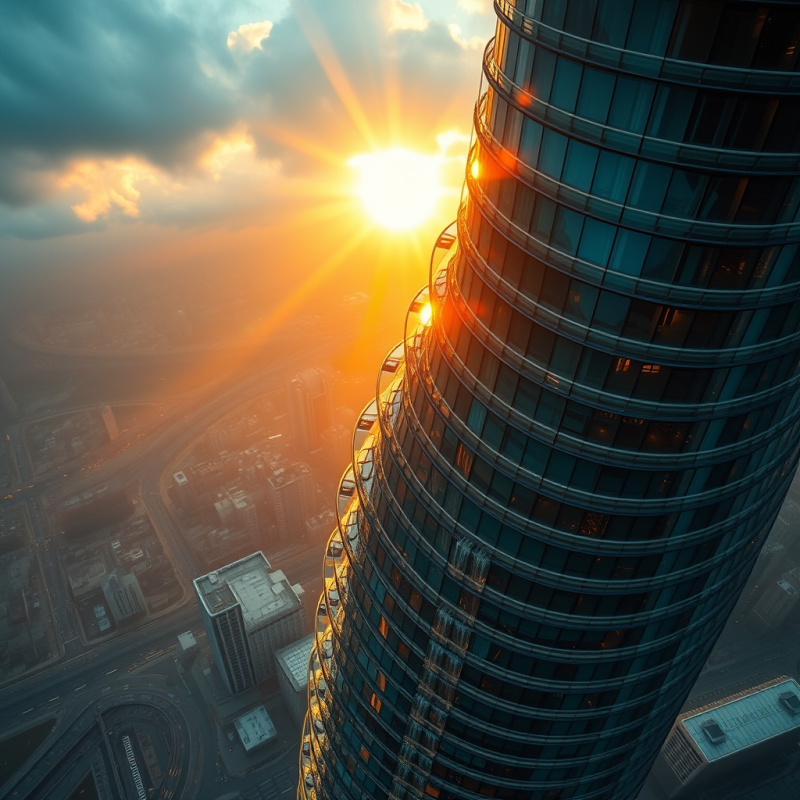Sunrise Over Skyscraper