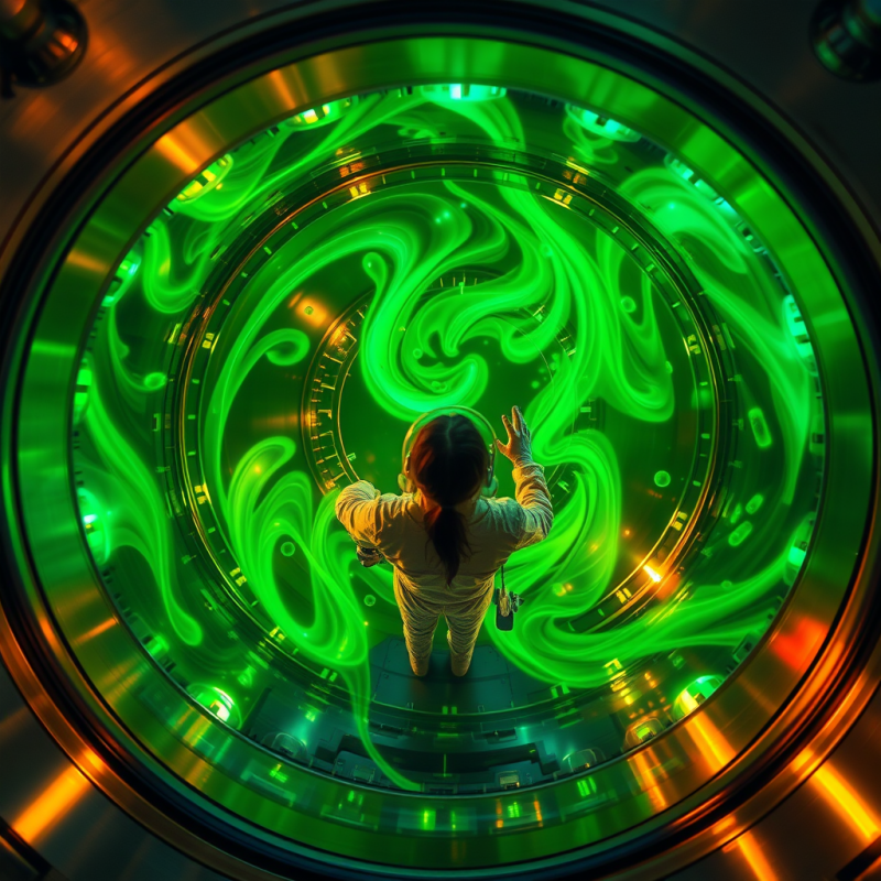 Aerial View Inside A Zero-gravity Centrifuge Chamber