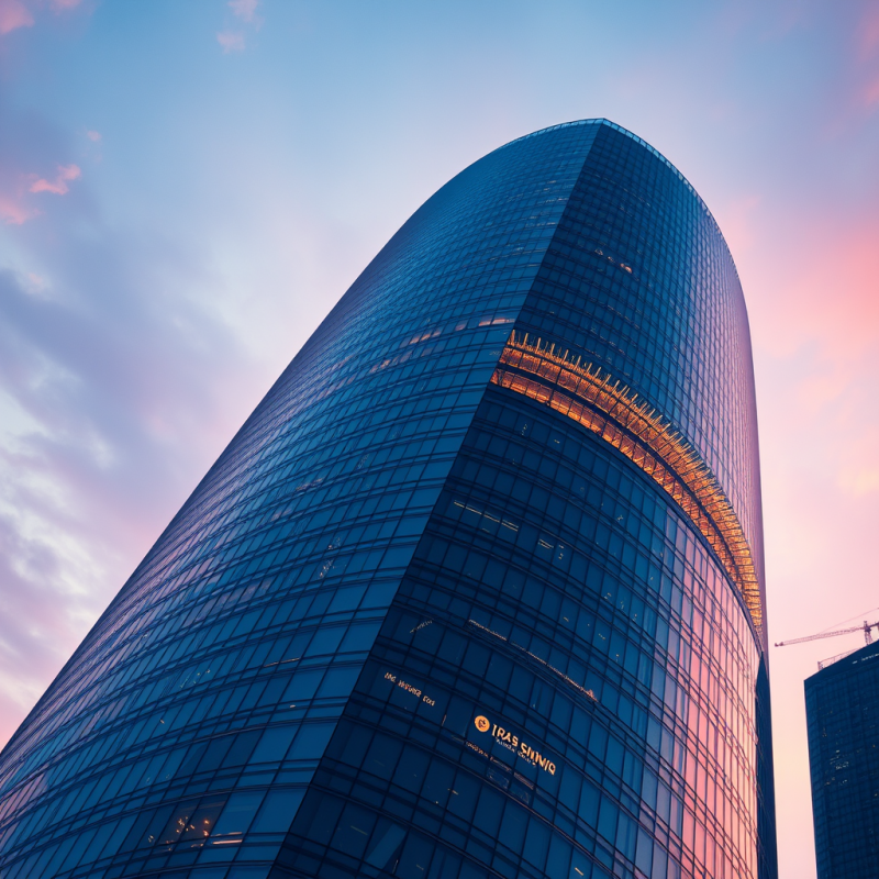 Aerial View of a Futuristic