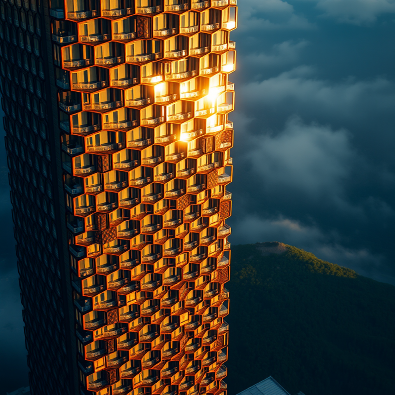 Aerial View Of A Hyper-modern