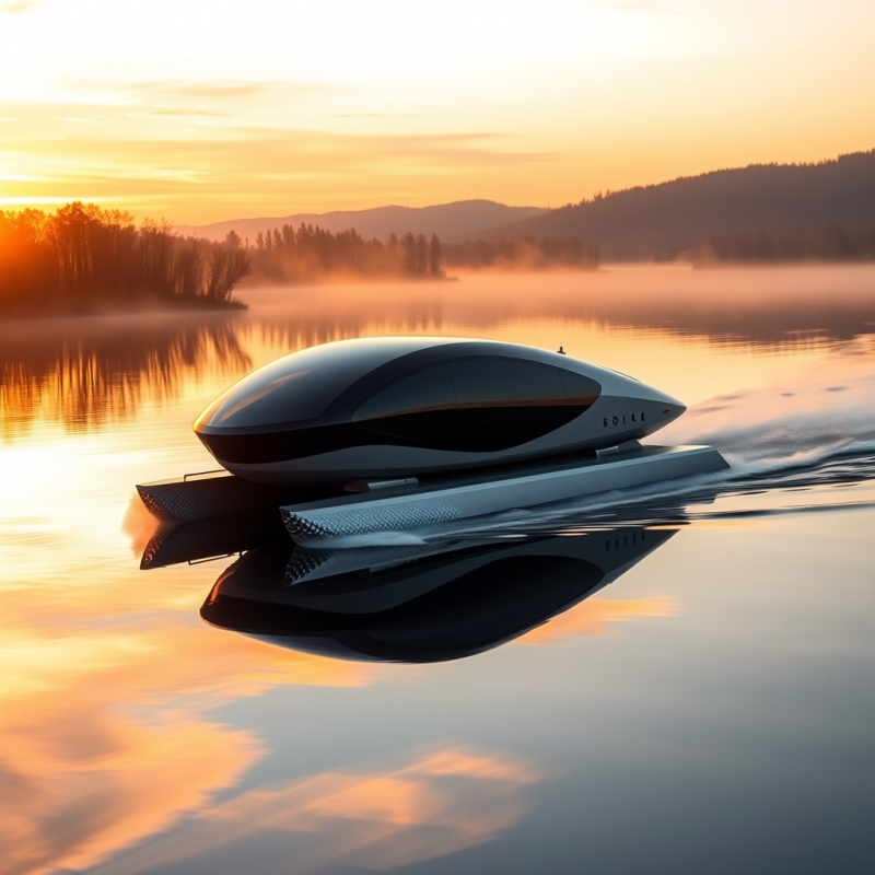 Aerial View of a Sleek