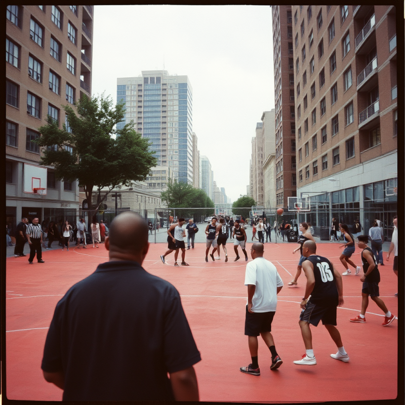 Basketball Game Street Court Urban Sports Culture