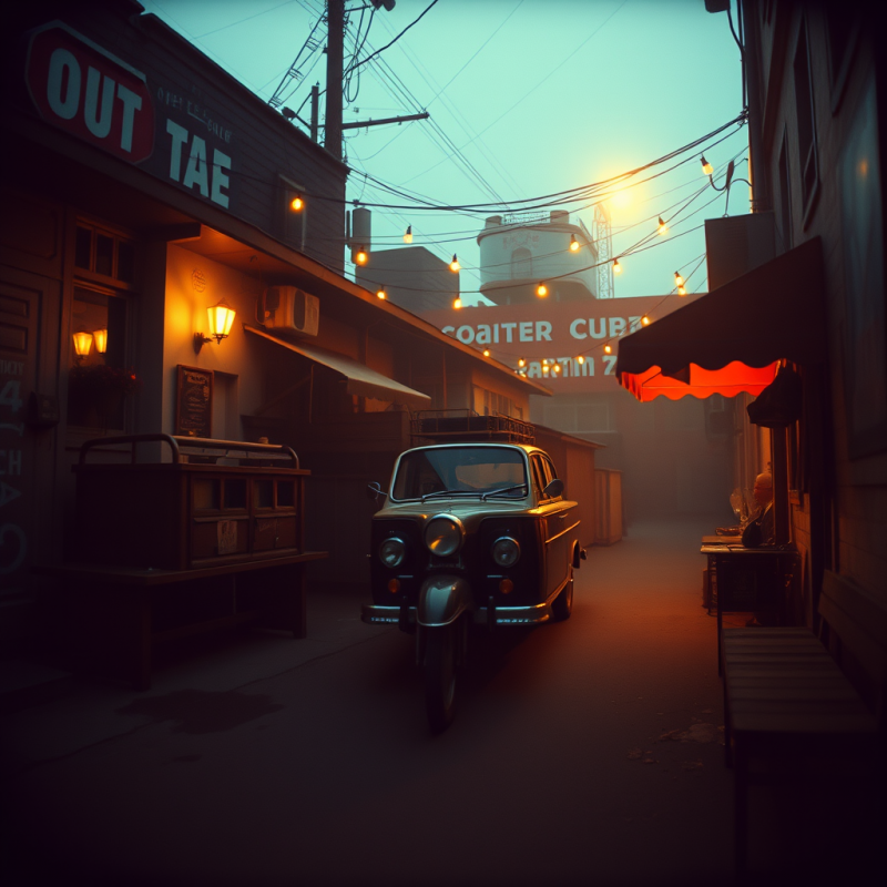 Beautiful Vintage-retro Scene