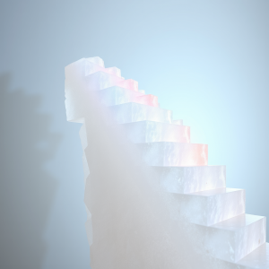 Bismuth Crystal Rainbow Staircase Formations