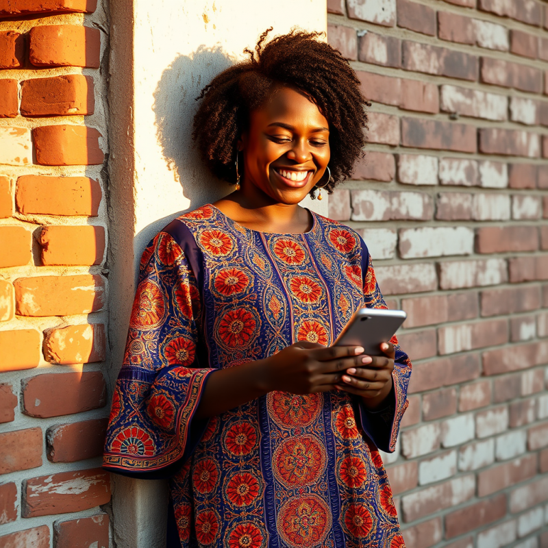 Black Woman in a Vibrant