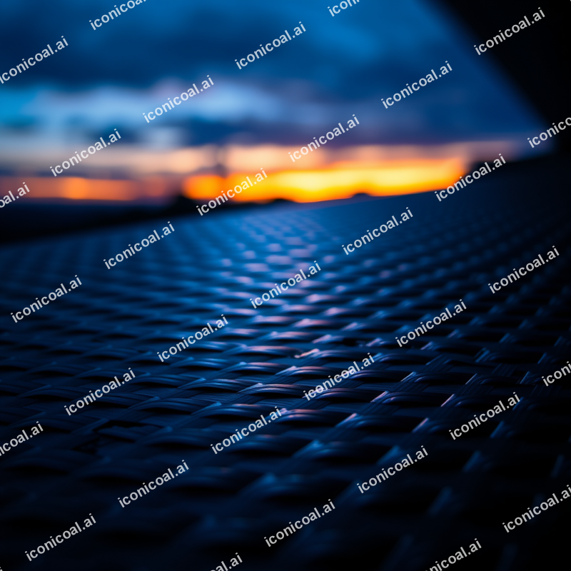 Carbon Fiber Weave Pattern Under Dramatic Studio Lighting
