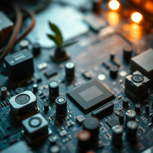 Circuit Board Macro Technology Electronics Detail