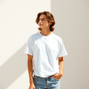 Classic White T-shirt And Jeans Timeless Casual Style