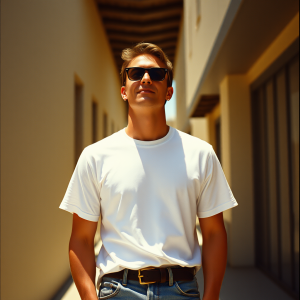 Classic White T-shirt And Jeans Timeless Casual Style