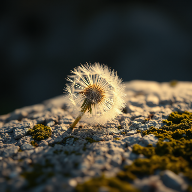 Close-up Macro Shot of a Single