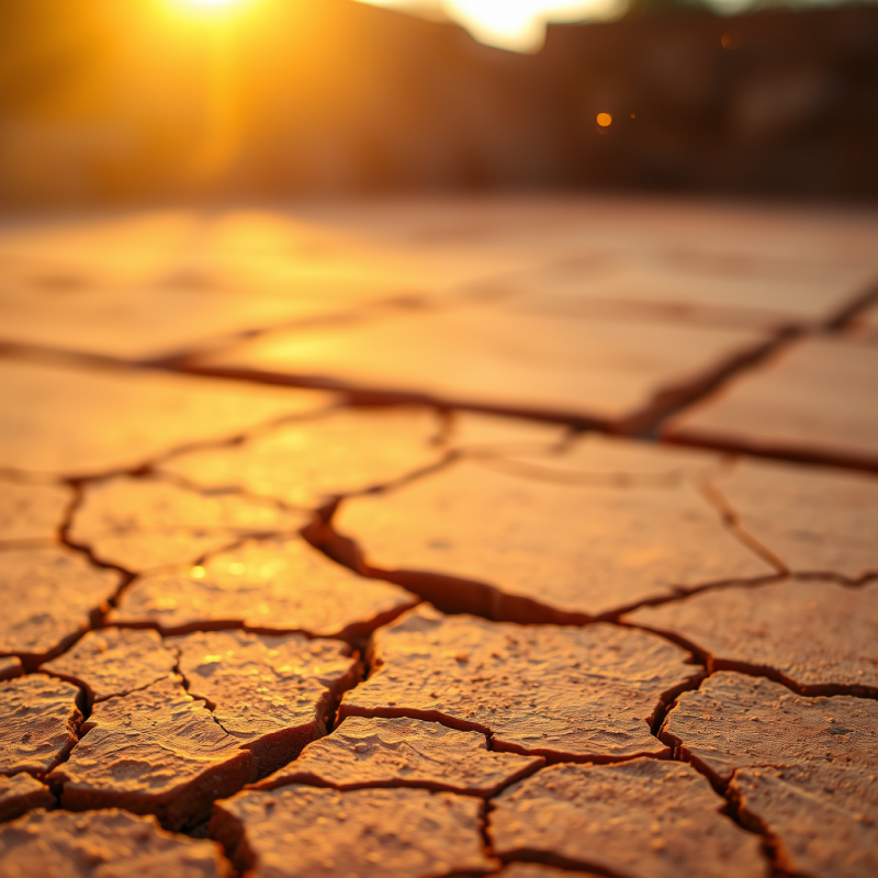 Close-up of a Cracked