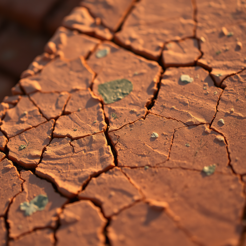 Close-up of a Cracked