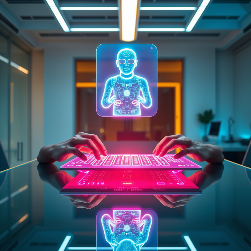 Close-up of a Glowing