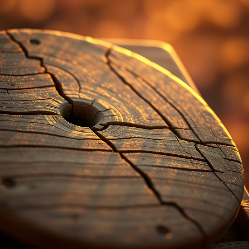 Close-up of a Weathered