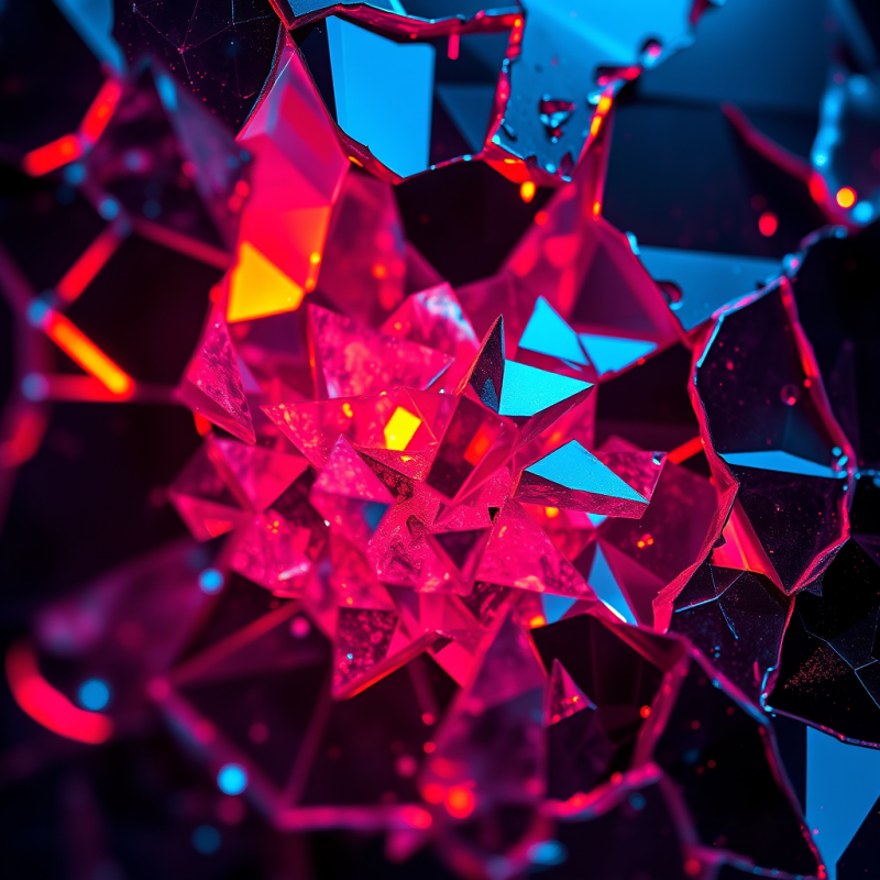 Close-up Of Fractal-like Crystalline Formations Inside A ...