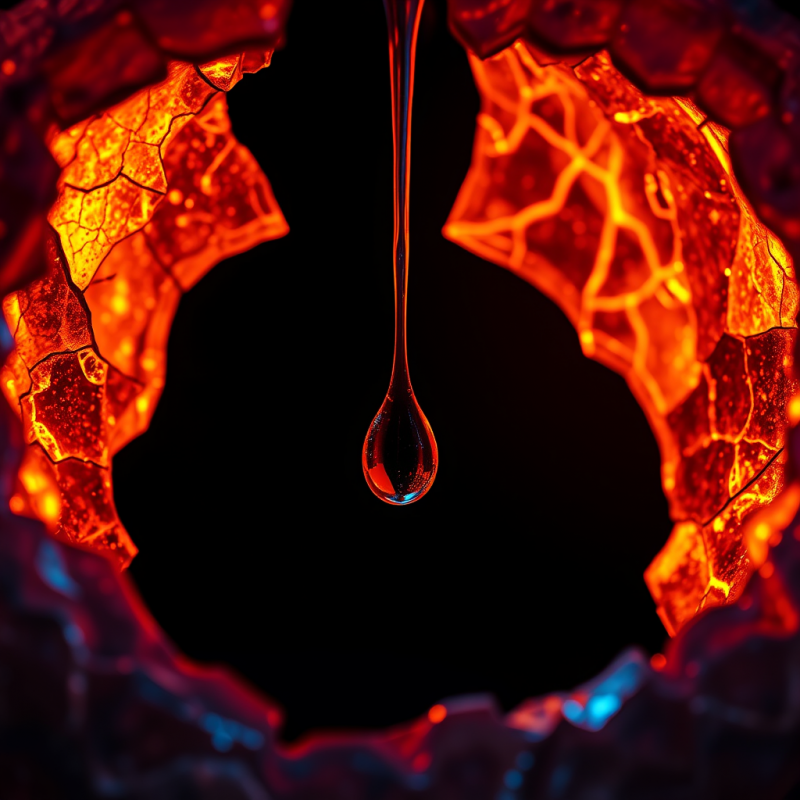 Close-up of Shattered Heat-resistant Glass Under a Sodi...