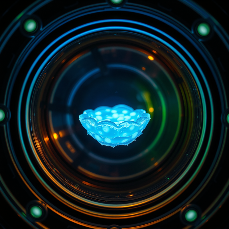 Close-up Shot of a Glowing