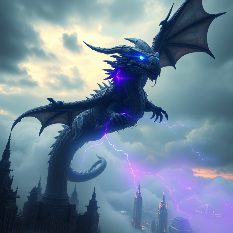 Colossal Biomechanical Dragon