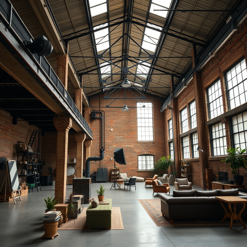 Converted Warehouse Loft with Industrial Charm and Modern...