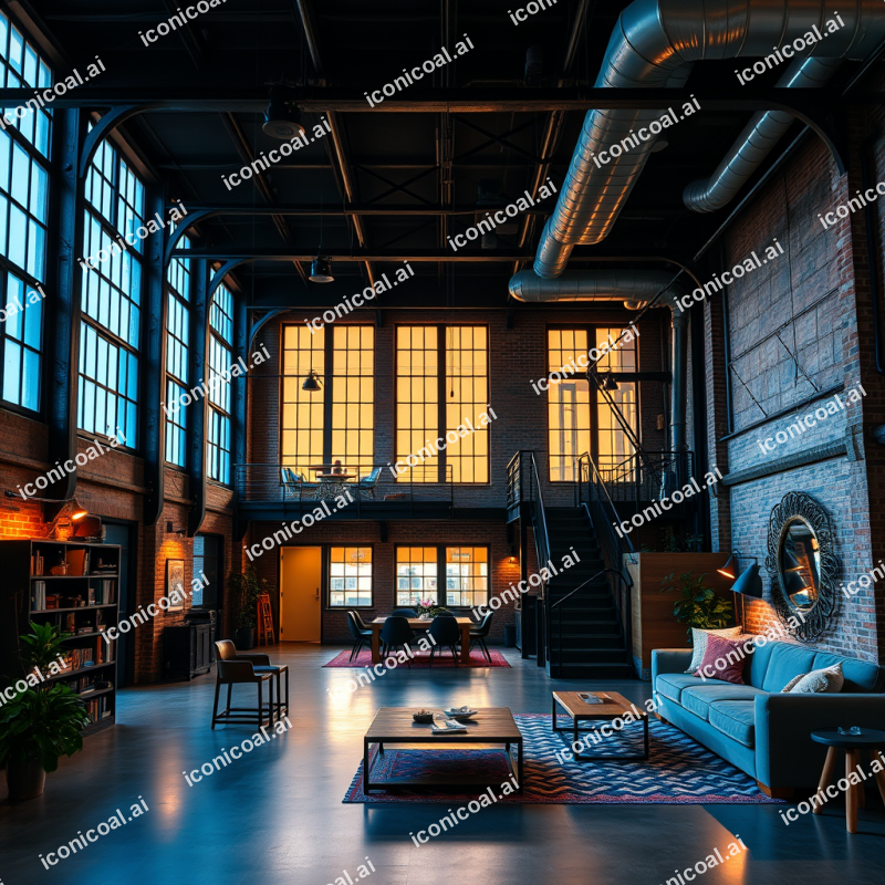 Converted Warehouse Loft With Industrial Charm And Modern...