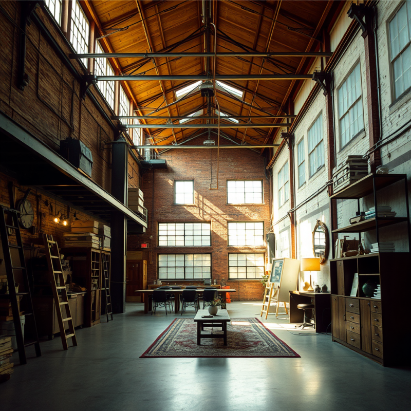 Converted Warehouse Loft with Industrial Charm and Modern...